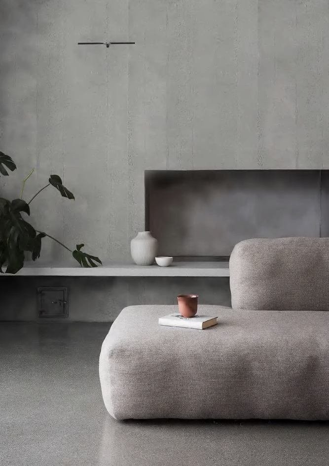 (3D) Concrete Board ��� Light Grey / 39.56ft��